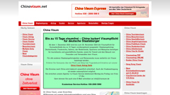 Détails : China Visum