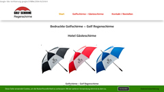 Regenschirme - Golfschirme - Gästeschirme mit Werbedruck
